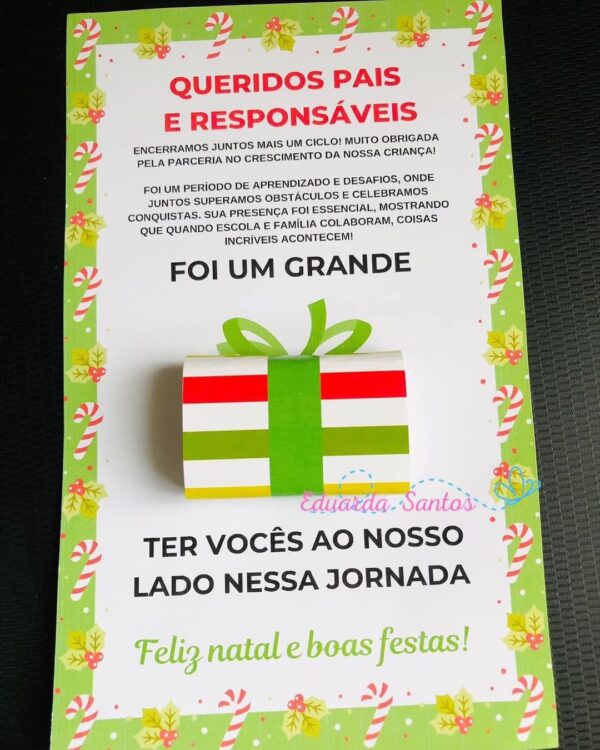 CARTÃO NATALINO PARA REUNIÃO DE PAIS E RESPONSÁVEIS - Imagem 4
