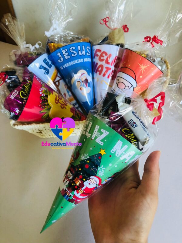 Lembrancinha - Cones Natalinos: 6 Modelos Exclusivos - Imagem 4
