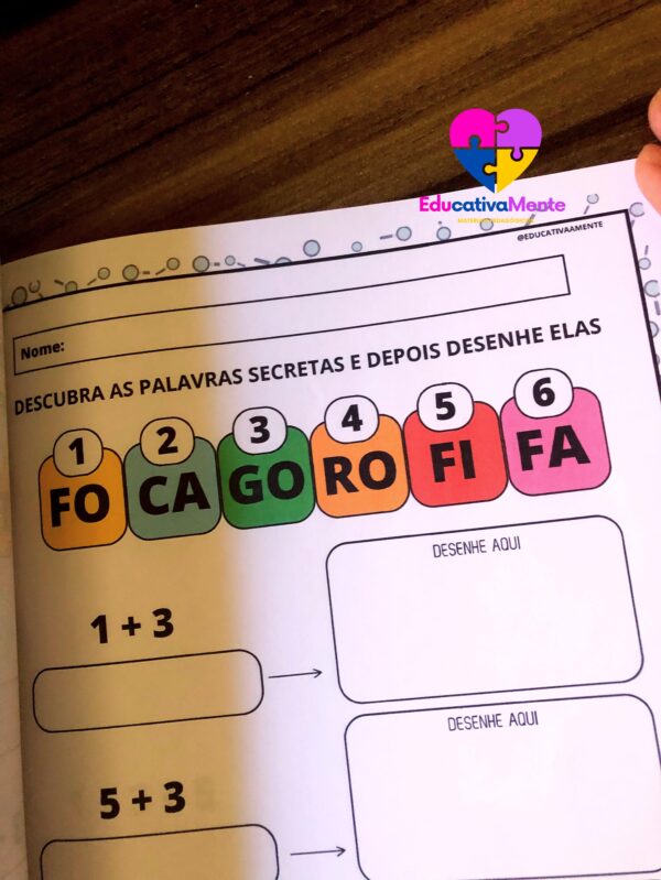 Caderno de Atividades Palavras Secretas - Imagem 4