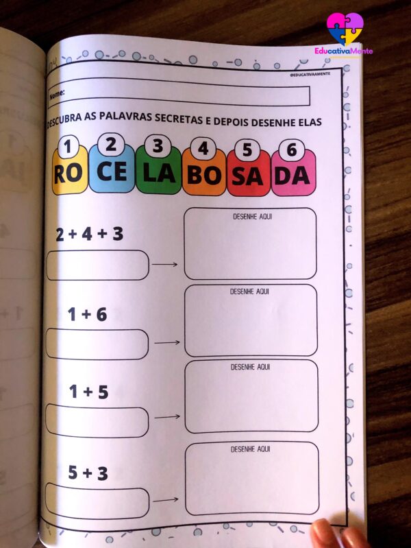 Caderno de Atividades Palavras Secretas - Imagem 2