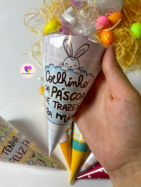 Kit Mini Cones de Páscoa - Imagem 7