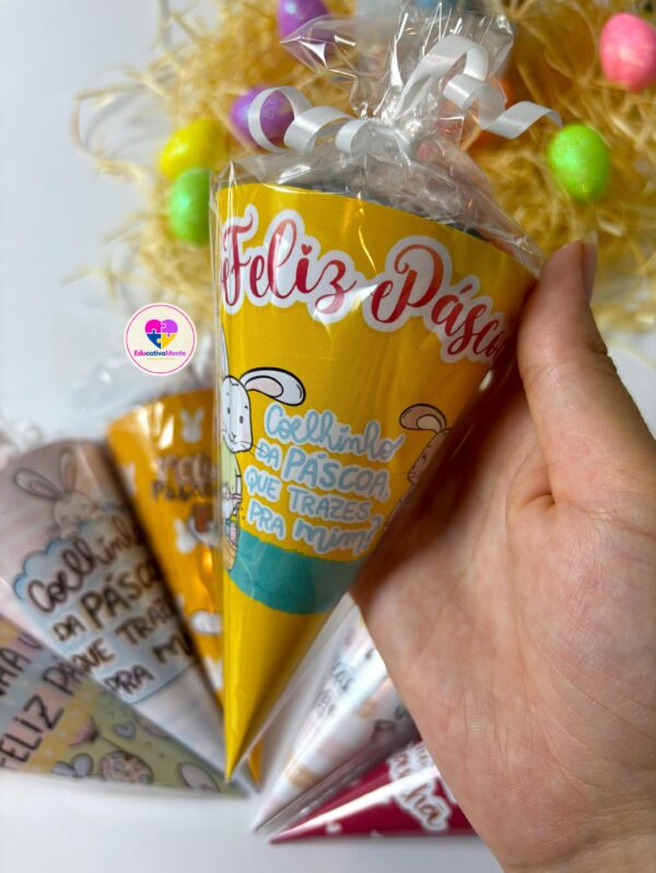 Kit Mini Cones de Páscoa - Imagem 6