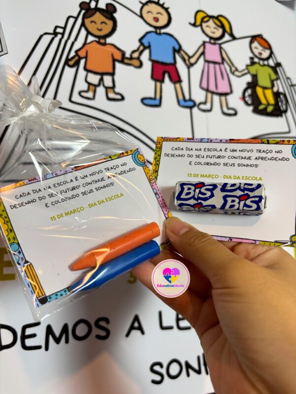 PAINEL COLABORATIVO + LEMBRANCINHA - DIA DA ESCOLA - Imagem 7