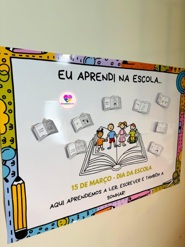 PAINEL COLABORATIVO + LEMBRANCINHA - DIA DA ESCOLA - Imagem 9