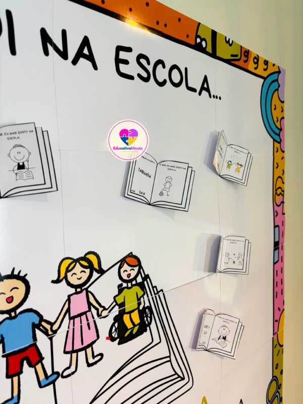 PAINEL COLABORATIVO + LEMBRANCINHA - DIA DA ESCOLA - Imagem 4