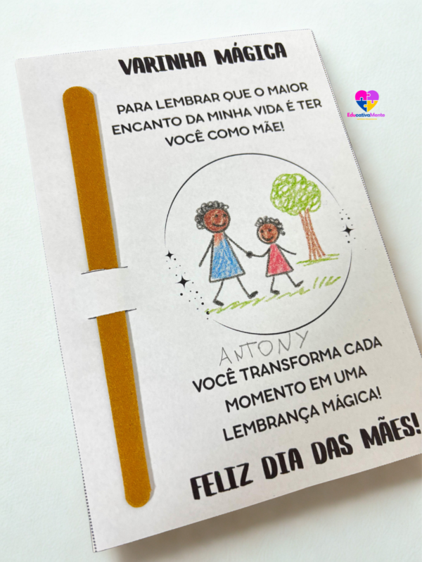 Cartão Varinha Encantada - Dia das Mães - Imagem 4
