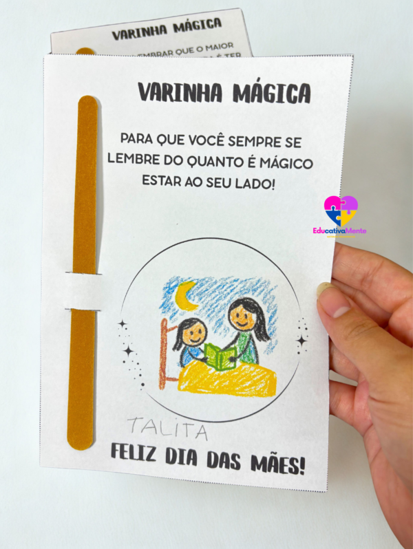 Cartão Varinha Encantada - Dia das Mães - Imagem 3