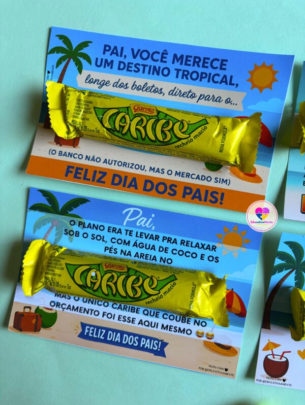 Kit Cartões Dia dos Pais – Caribe - Imagem 3