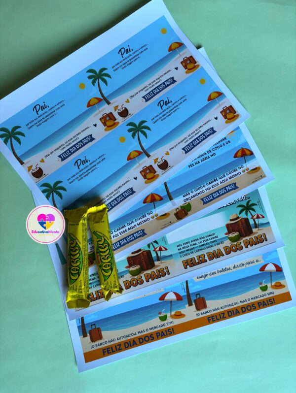 Kit Cartões Dia dos Pais – Caribe - Imagem 4